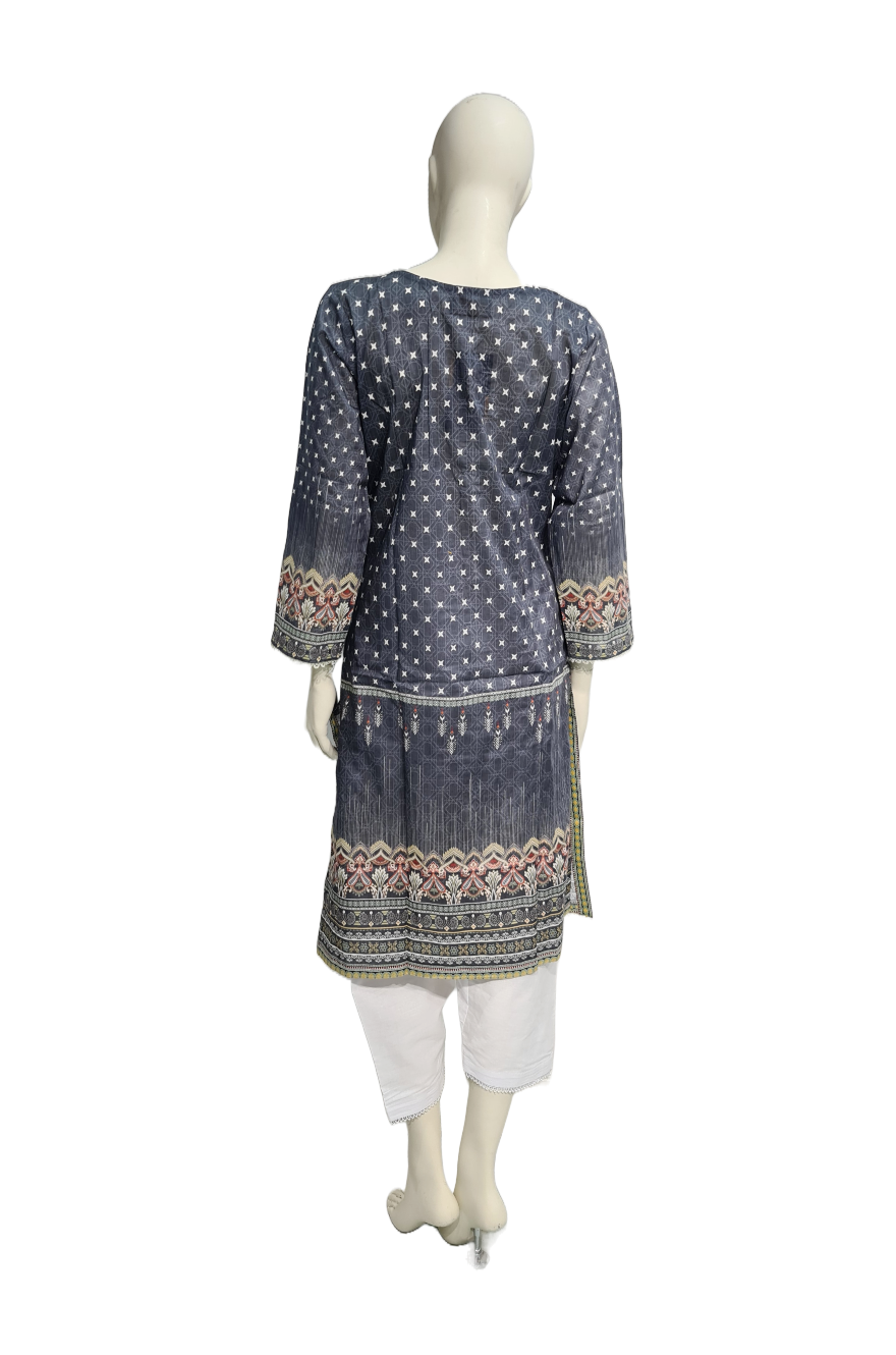 NEW BLUE LAWN KURTI FOR WOMEN WOKURTI01B0