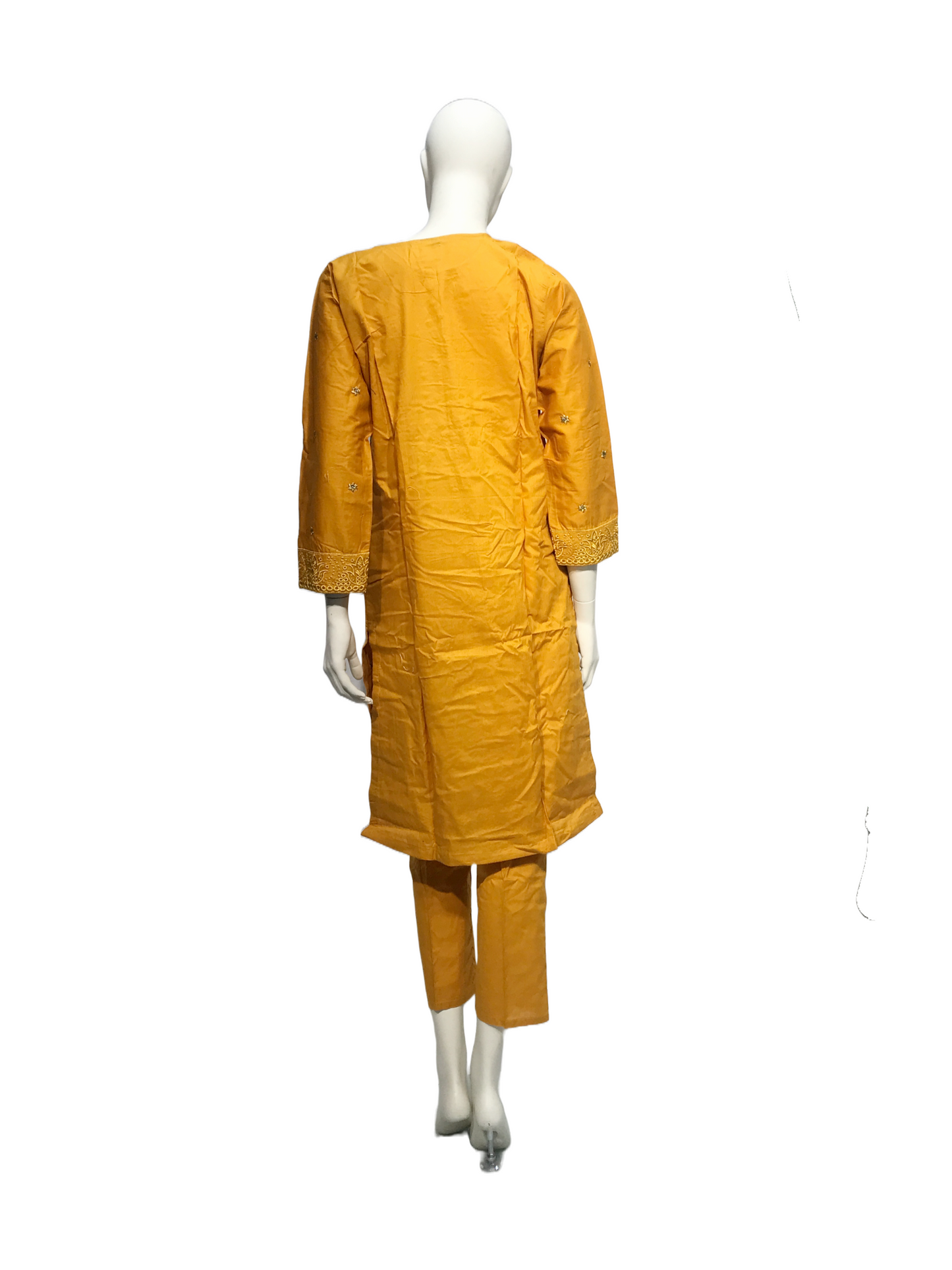 Lawn Dark Yellow 2 Piece Suit - WO-LW-04S