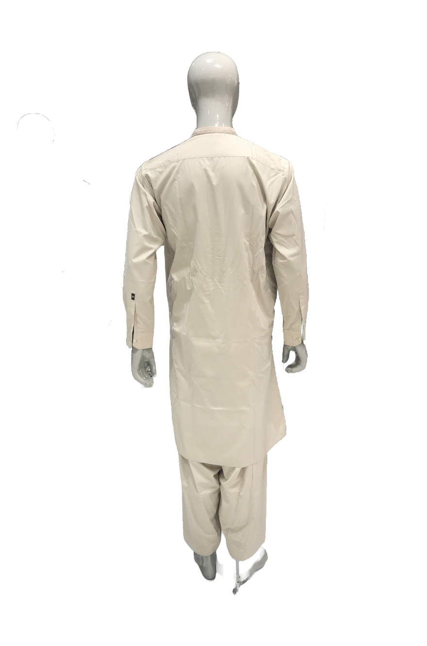 New Wash & Wear Brown Kameez Shalwar For Men - SFWW-01S